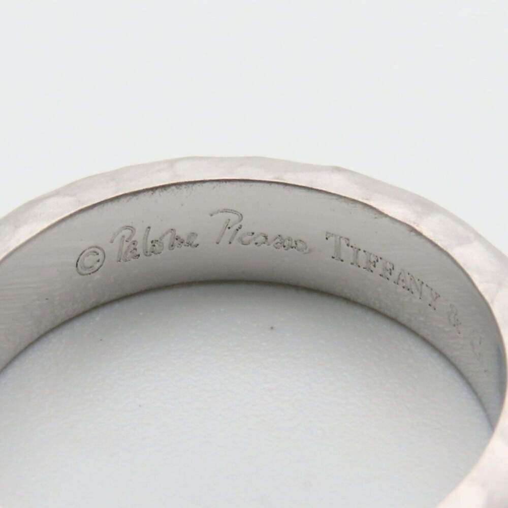 TIFFANY 18k Silver Diamond Ring - Picture 7 of 13